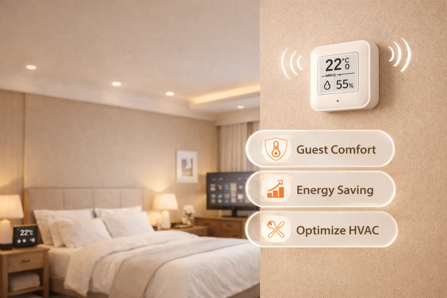 Temperature Humidity Sensors Hotel fox domotics