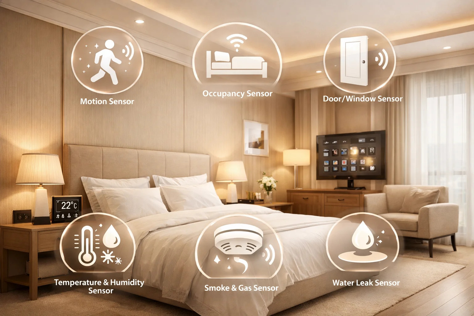 hotel sensors fox domotics