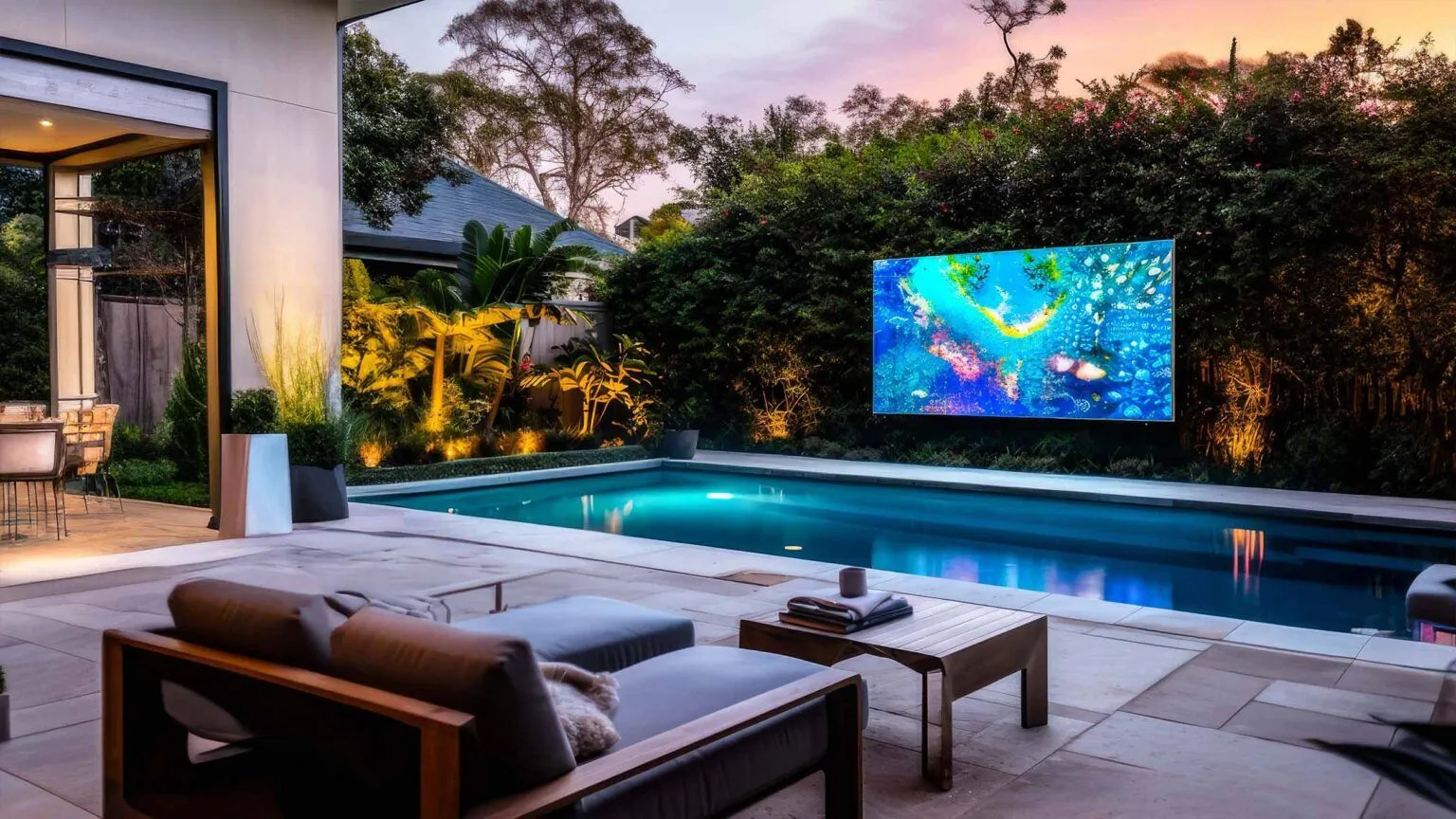 LED Screen Solutions 8 a large outdoor microled display in a high end backyard e1690929150607 1536x864 1